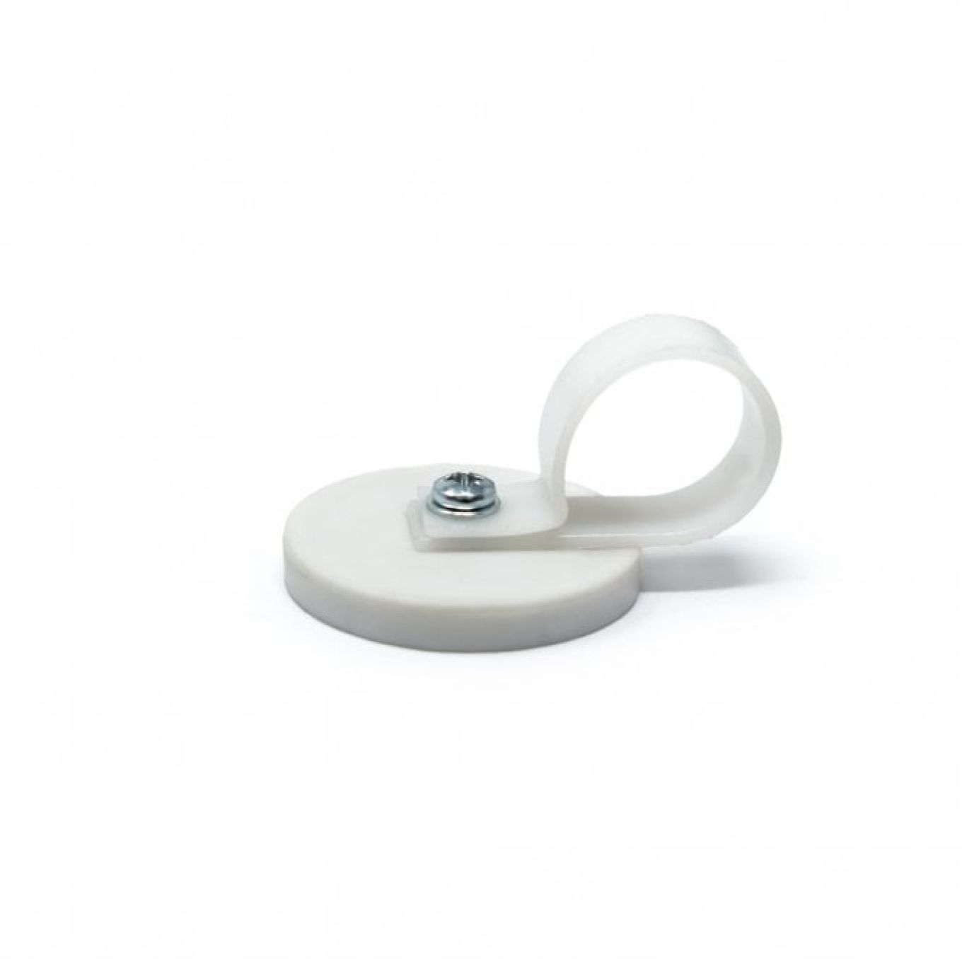 43mm Durchmesser X 6mm Hohes Gummi Kabel Kabelhaltermagnet Mit 25,4mm Kabelclip - 8kg Zug