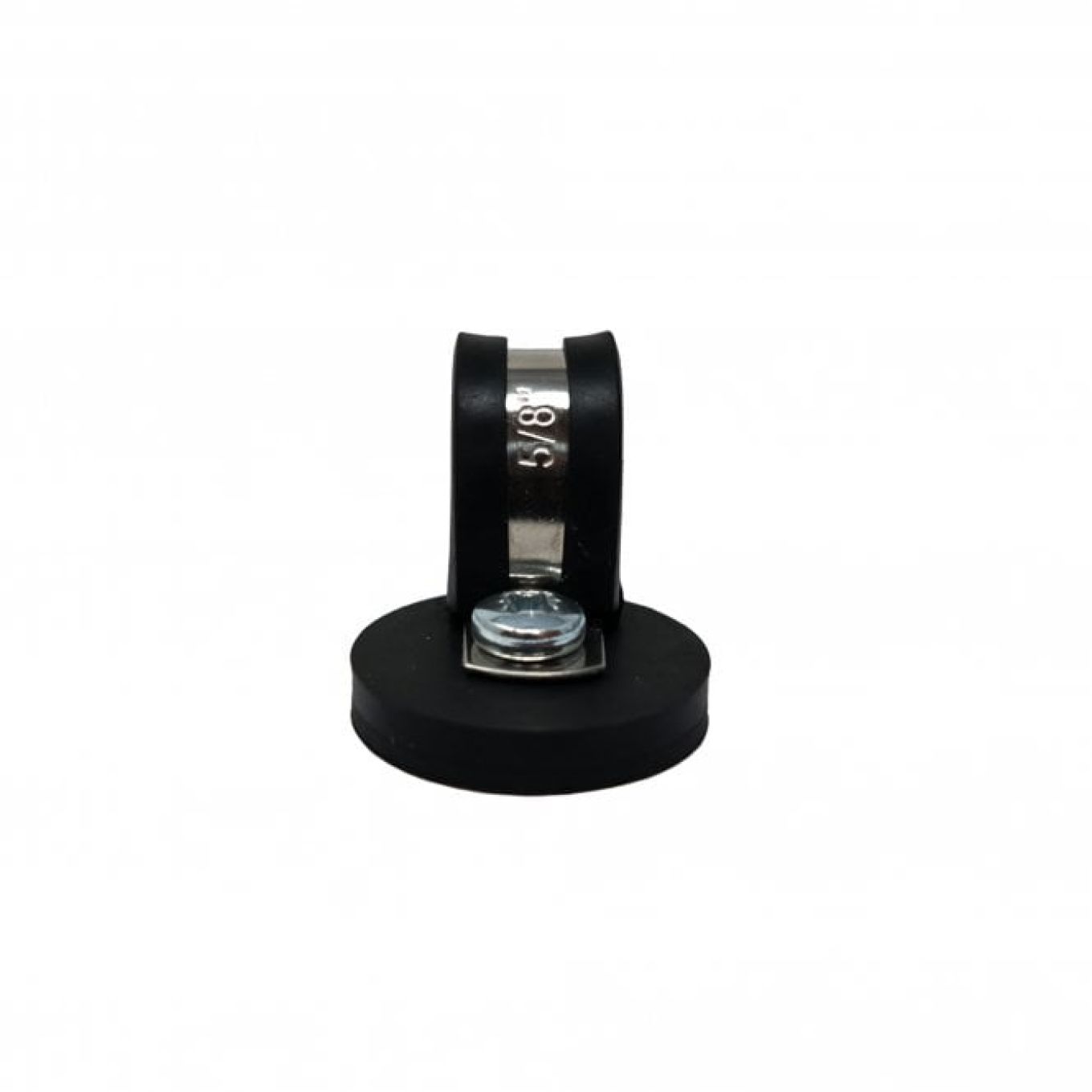 31mm Durchmesser X 6mm Hohes Gummi Kabel Kabel Haltungsmagnet Mit 16mm Gummiklemme - 5,7kg Zug