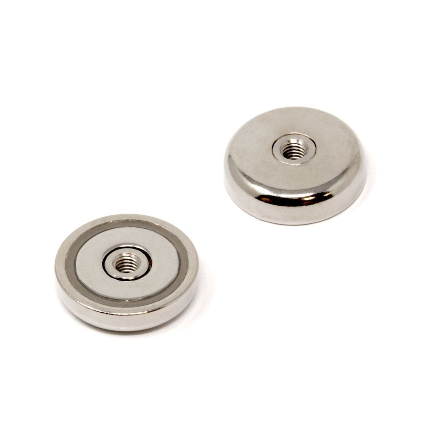 32mm Durchmesser x 8mm dicke N42 Neodym-Topf-Magnet mit M6-Innengewinde - 30kg Zug
