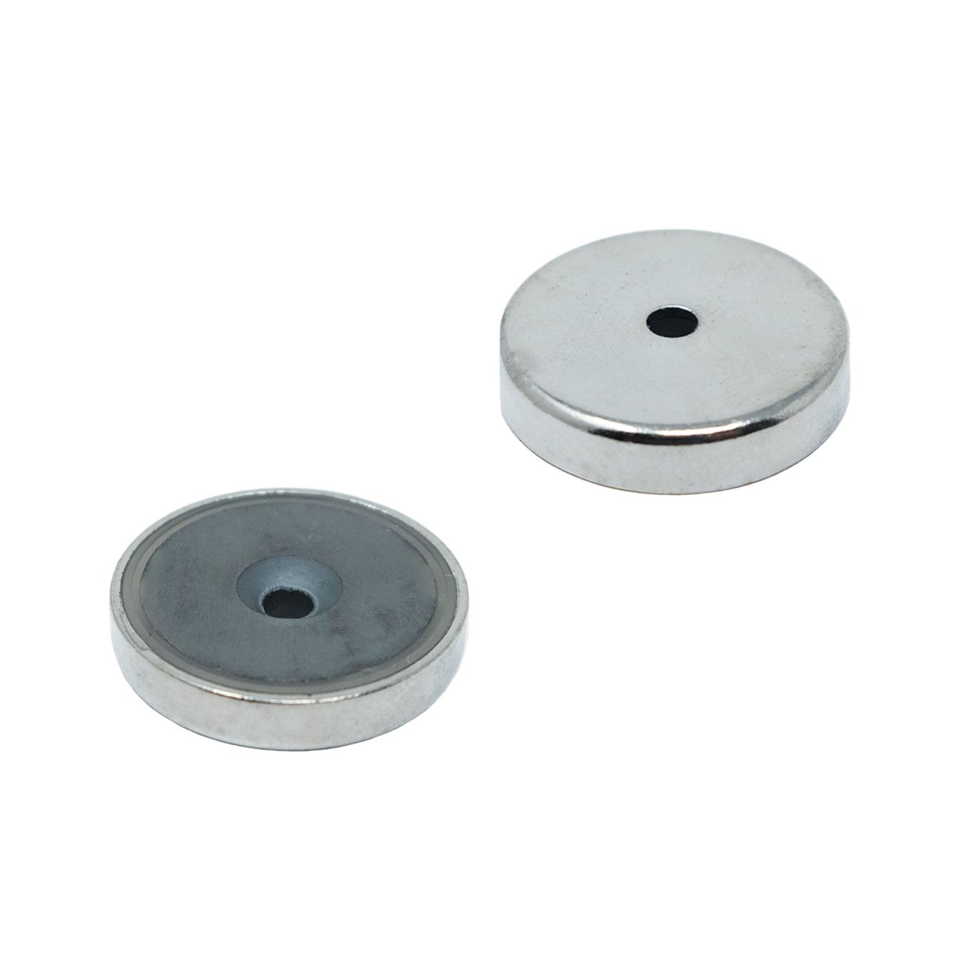 40mm Durchmesser X 8mm dick x 5mm c / sink Ferrit Y30BH Topfmagnet - 15kg Zugkraft
