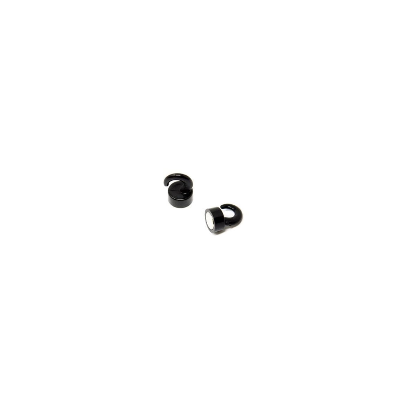 Weiße Mini-Magnethaken aus Kunststoff – 1kg Zugkraft (12mm Durchmesser x 20mm Höhe)