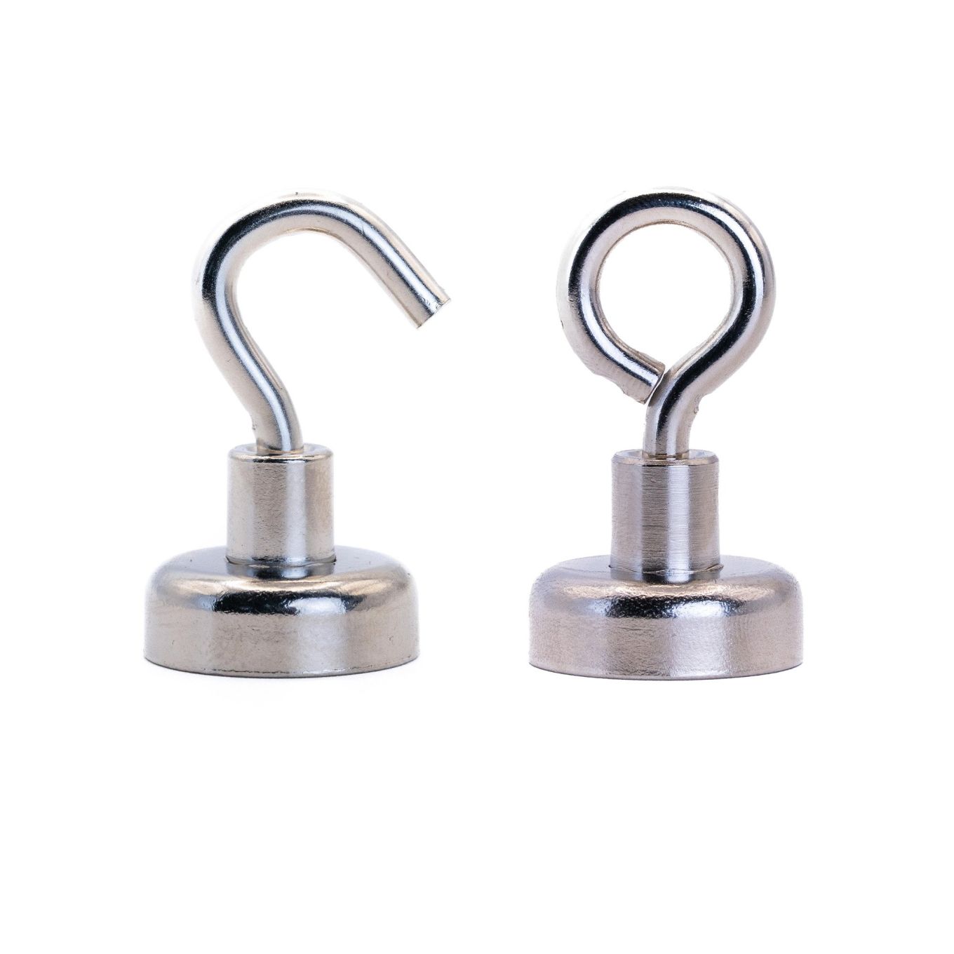 Neodym-Klemmmagnet mit 20mm Durchmesser und M4-Haken oder Ringschraube – 16,5kg Zugkraft