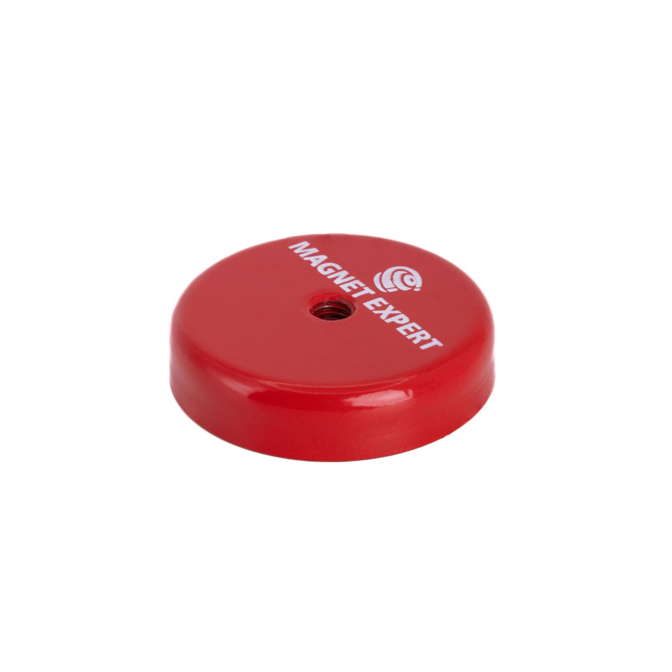 46mm Durchmesser x 11mm dicker Ferrit-Napftopfmagnet mit M6-Gewindeloch – 14kg Zugkraft