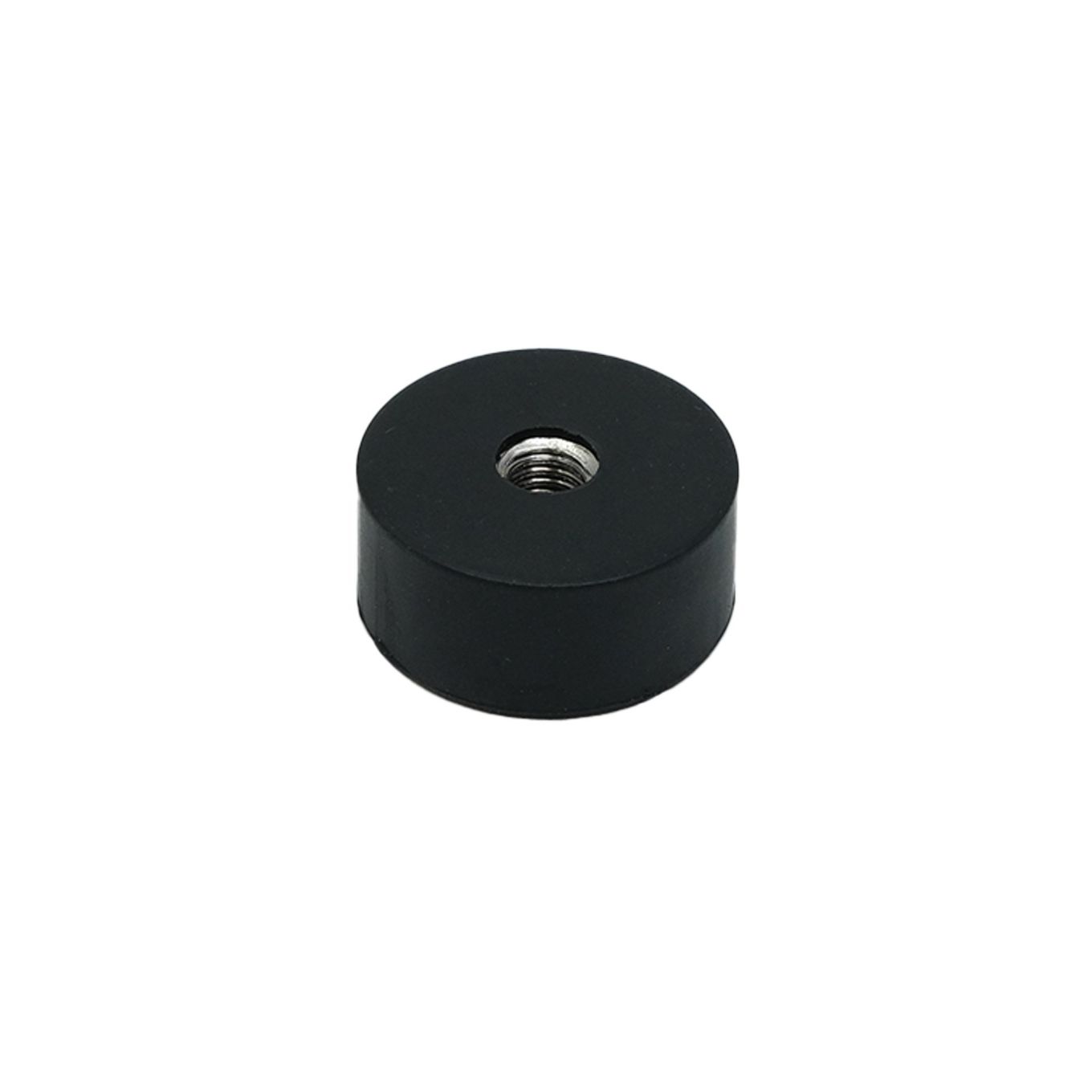 22mm Durchmesser x 10mm Dicke x M5-Gewindeloch, gummibeschichteter Topfmagnet – 2,6kg Zugkraft