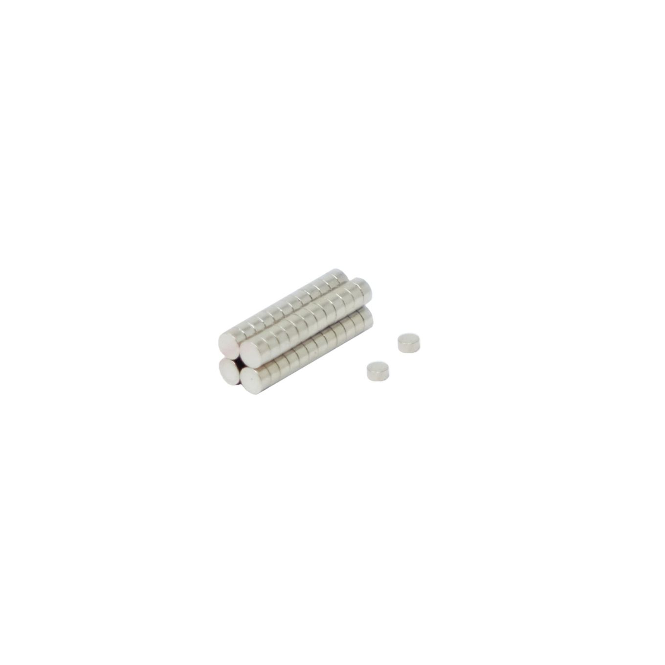 2mm Durchmesser x 1mm dicker N42-Neodym-Magnet – 0,11kg Zugkraft