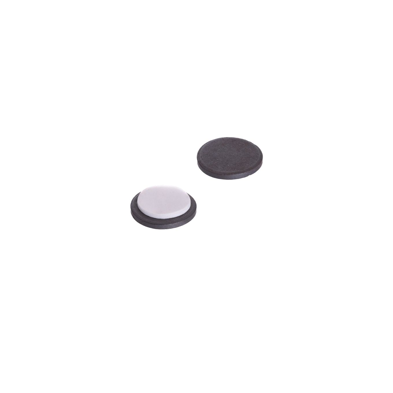 25mm Durchmesser X 3mm Dicke, Y10-Ferritmagnet mit selbstklebendem Schaumstoff - 0,69kg Zugkraft