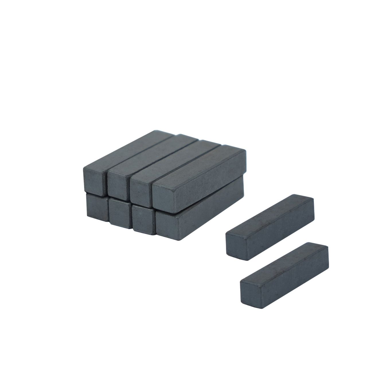 9 x 9 x 39mm dicke Y10-Ferritmagnete – 0,15kg Zugkraft