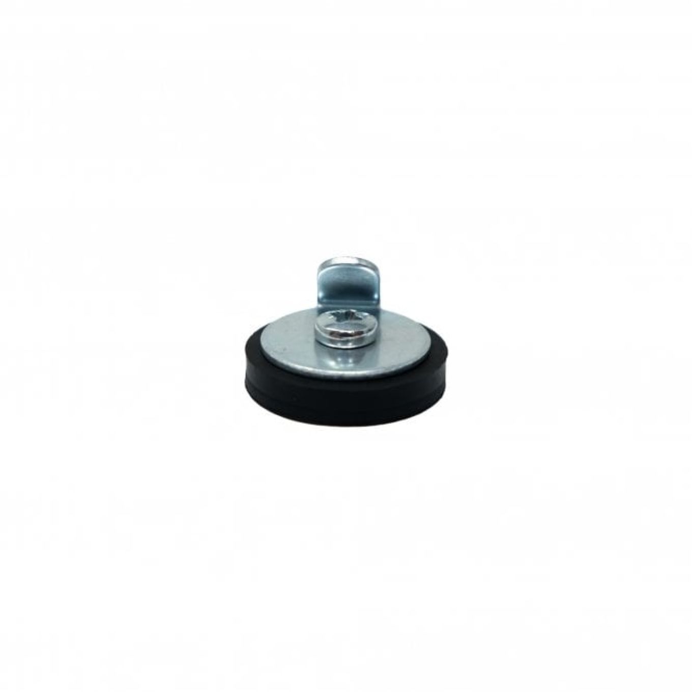 31mm Durchmesser X 6mm Hoher Gummi Magnet Mit 26mm Bildhaken - 5,7kg Zug