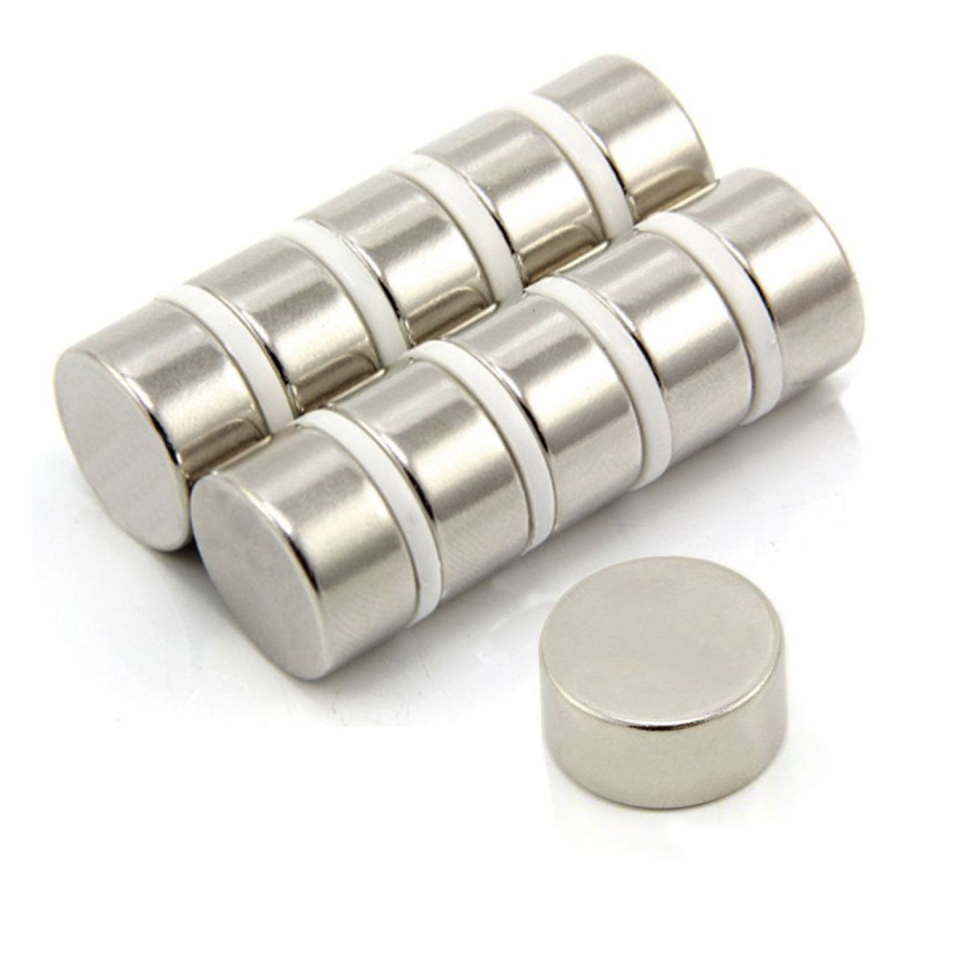 20mm Durchmesser x 10mm dicker N42-Neodym-Magnet – 11,5kg Zugkraft