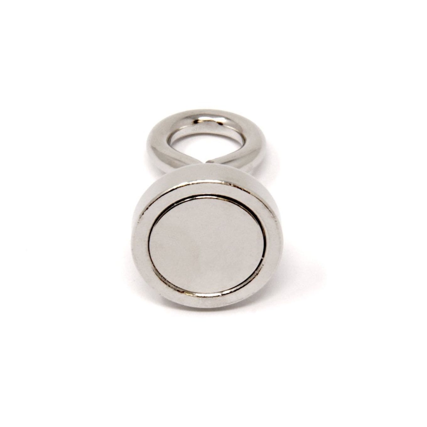 N42 Neodym-Klemmmagnet mit M5-Ringschraube – maschinengedreht – 25mm Durchmesser – 24,9kg Zugkraft