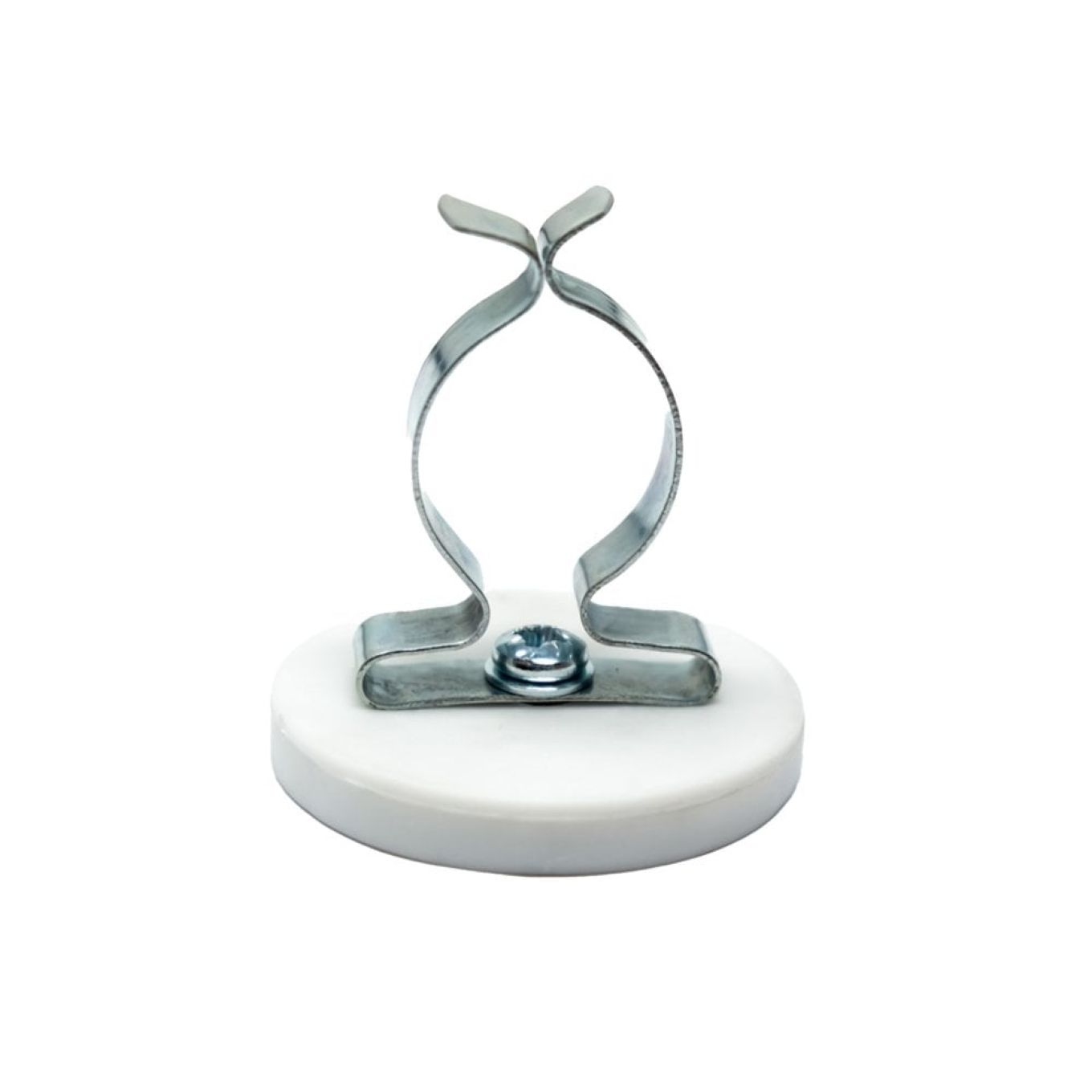 43mm Durchmesser X 6mm Hohes Gummi Kabel Kabel Haltungsmagnet Mit 19mm Terry Federclip - 8kg Zug