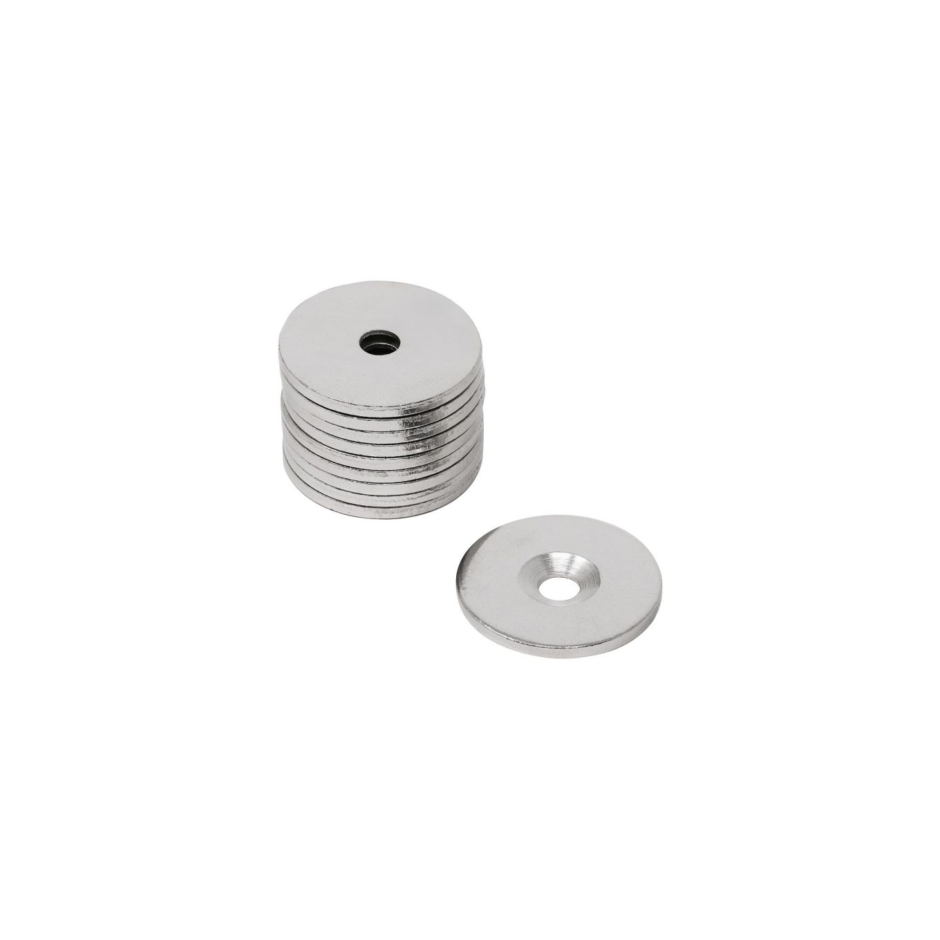 25mm Durchmesser x 2mm Dicke x 5.1mm Versenkte Stahlscheibe