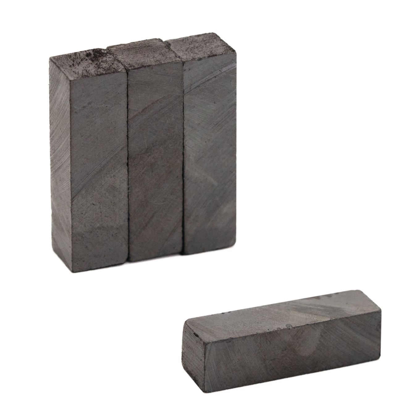 7 x 7 x 25mm dicker Y30BH Ferrit-Magnet - 0,23kg Zugkraft
