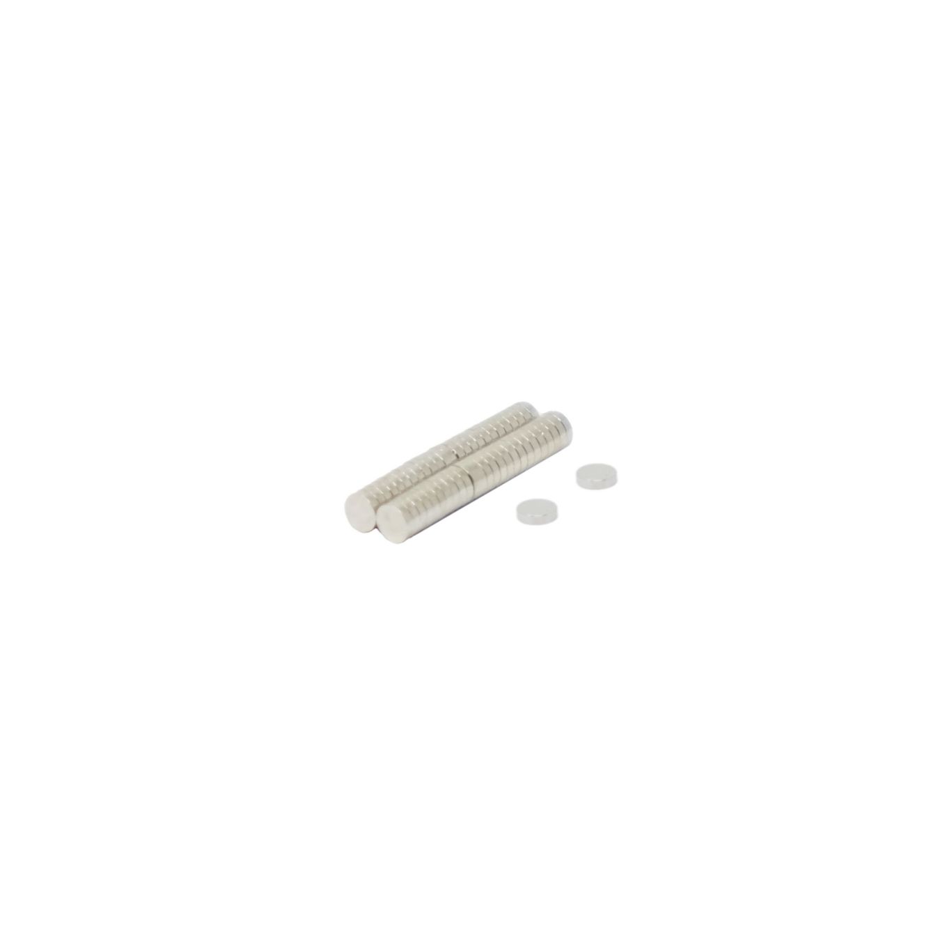 2mm Durchmesser x 0,5mm dicker N42-Neodym-Magnet – 0,06kg Zugkraft