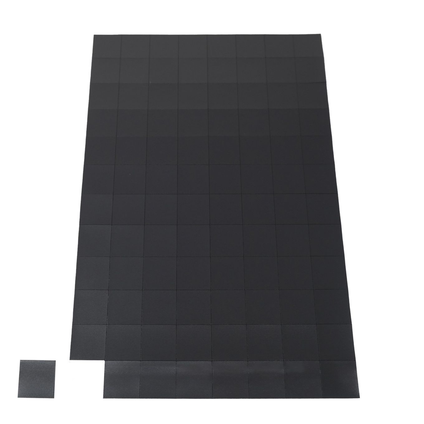MagFlex® 25mm x 25mm selbstklebende flexible magnetische Quadrate – 96 pro A4-Blatt