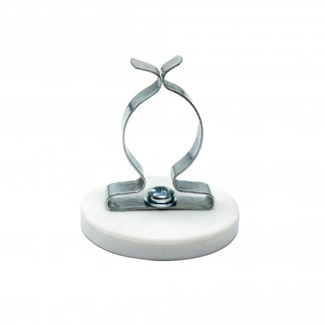 43mm Durchmesser X 6mm Hohes Gummi Kabel Kabel Haltungsmagnet Mit 25,4mm Terry Federclip - (8kg Zug