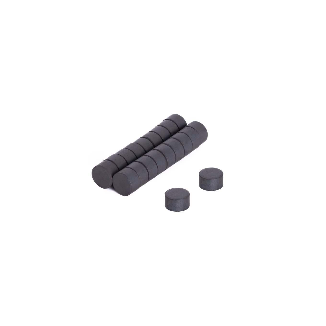 10mm Durchmesser x 6mm dicke Y10 Ferritmagnete - 0,114kg Zugkraft