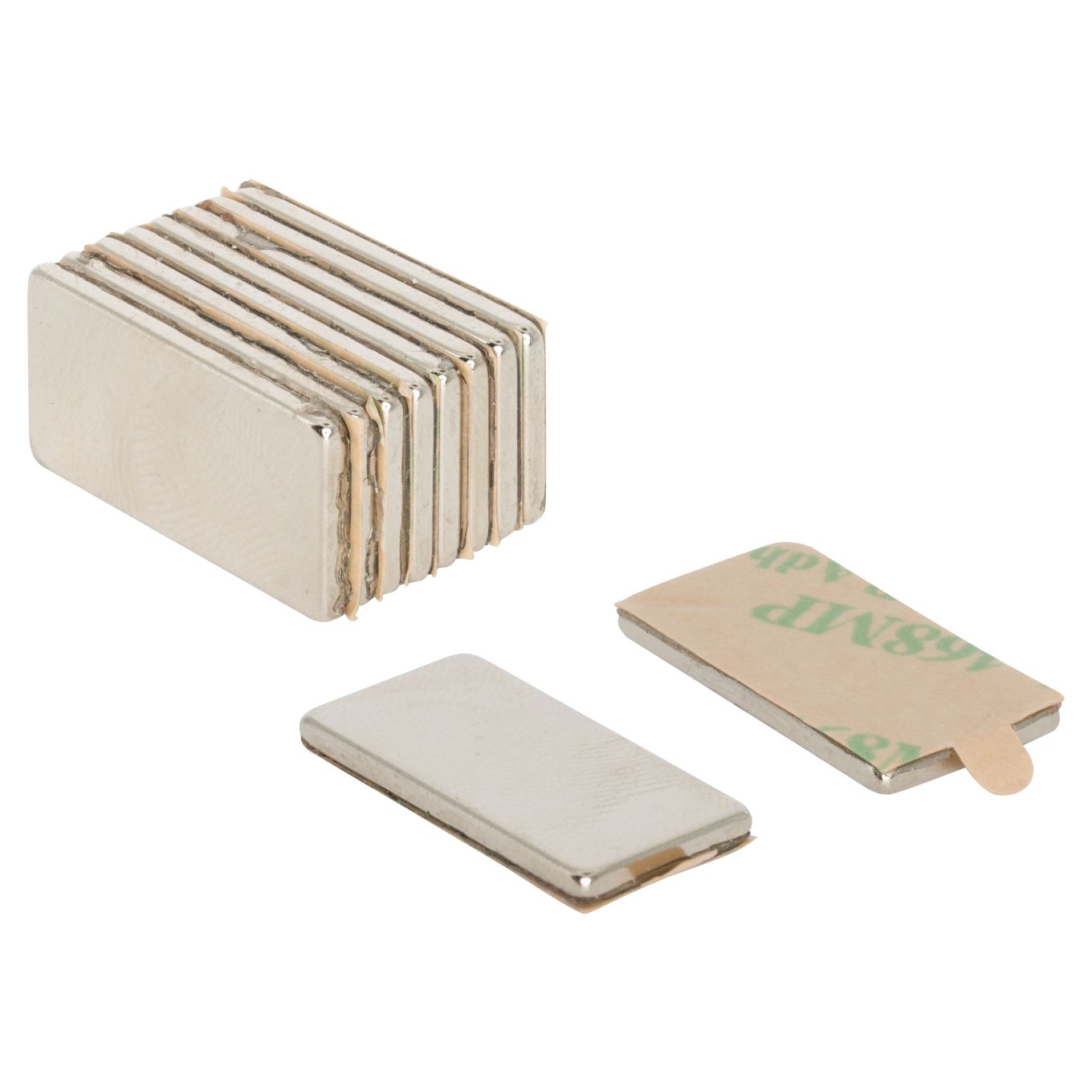 Selbstklebender 20 x 10 x 1,5mm dicker N42-Neodym-Magnet – 2kg Zugkraft