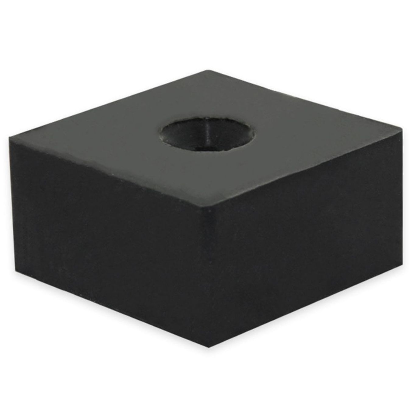 50 x 50 x 25mm dicker gummibeschichteter N52-Neodym-Magnet mit 8,2mm Durchmesser und versenktem Loch – 84kg Zugkraft (Nord/Süd)