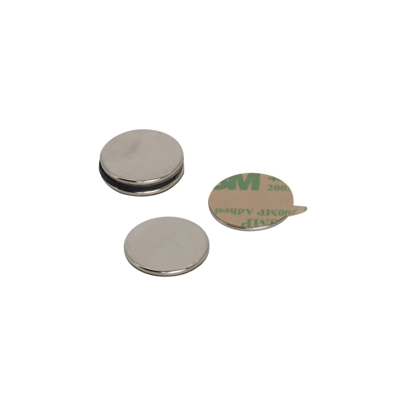 Selbstklebender 20mm Durchmesser x 1,5mm N42-Neodym-Magnet – 2kg Zugkraft