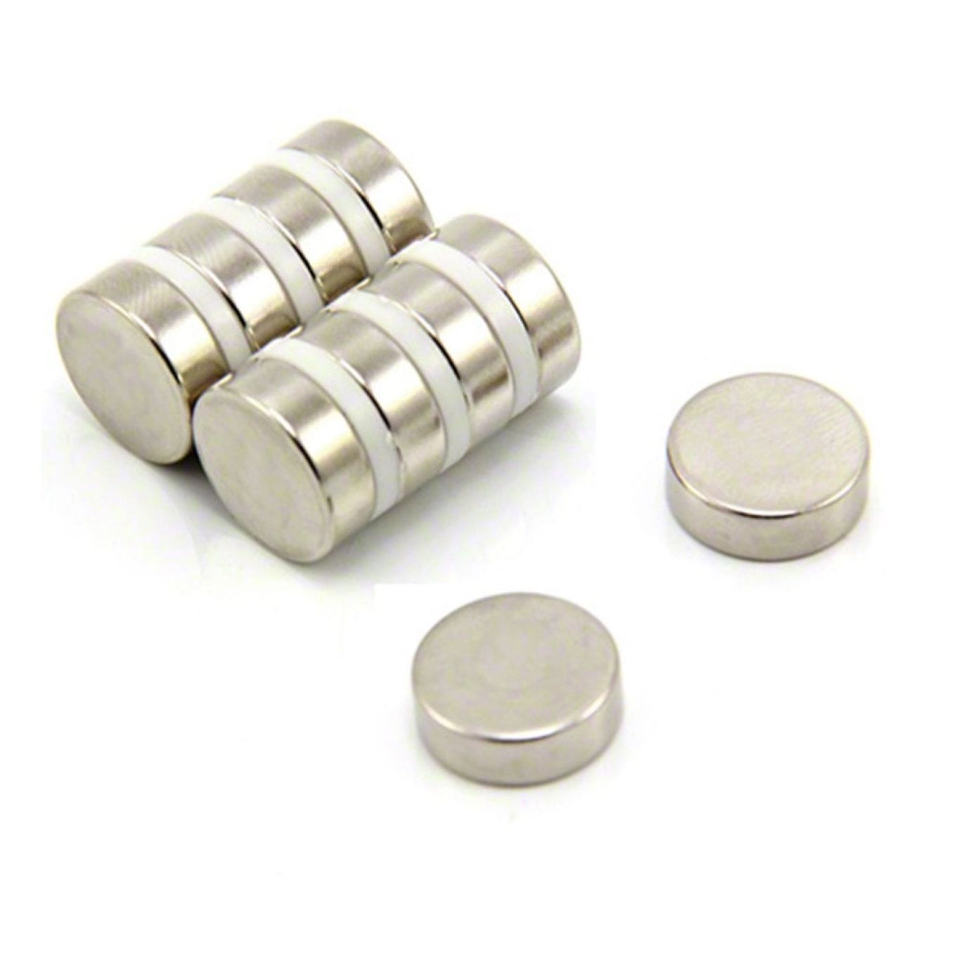 15mm Durchmesser x 5mm dicker N42-Neodym-Magnet – 5,4kg Zugkraft