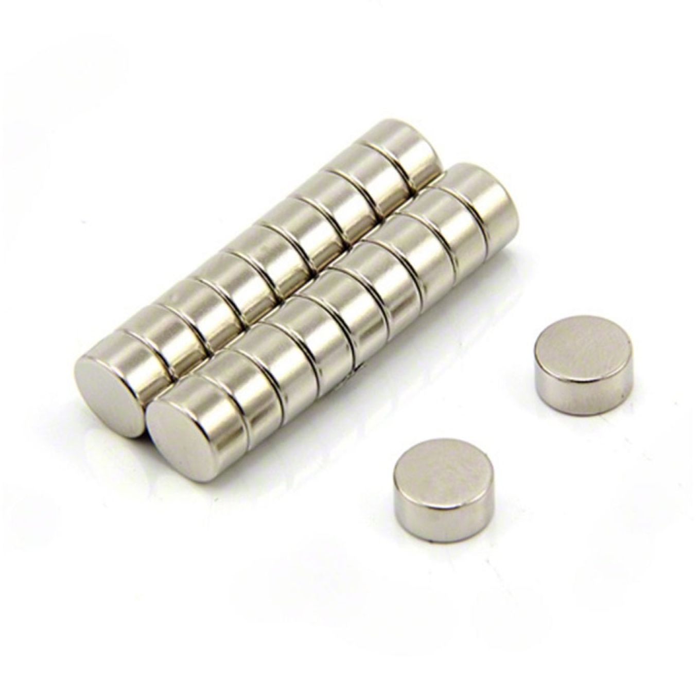 10mm Durchmesser x 5mm dicker N42 Neodym-Magnet - 2.8kg Zugkraft