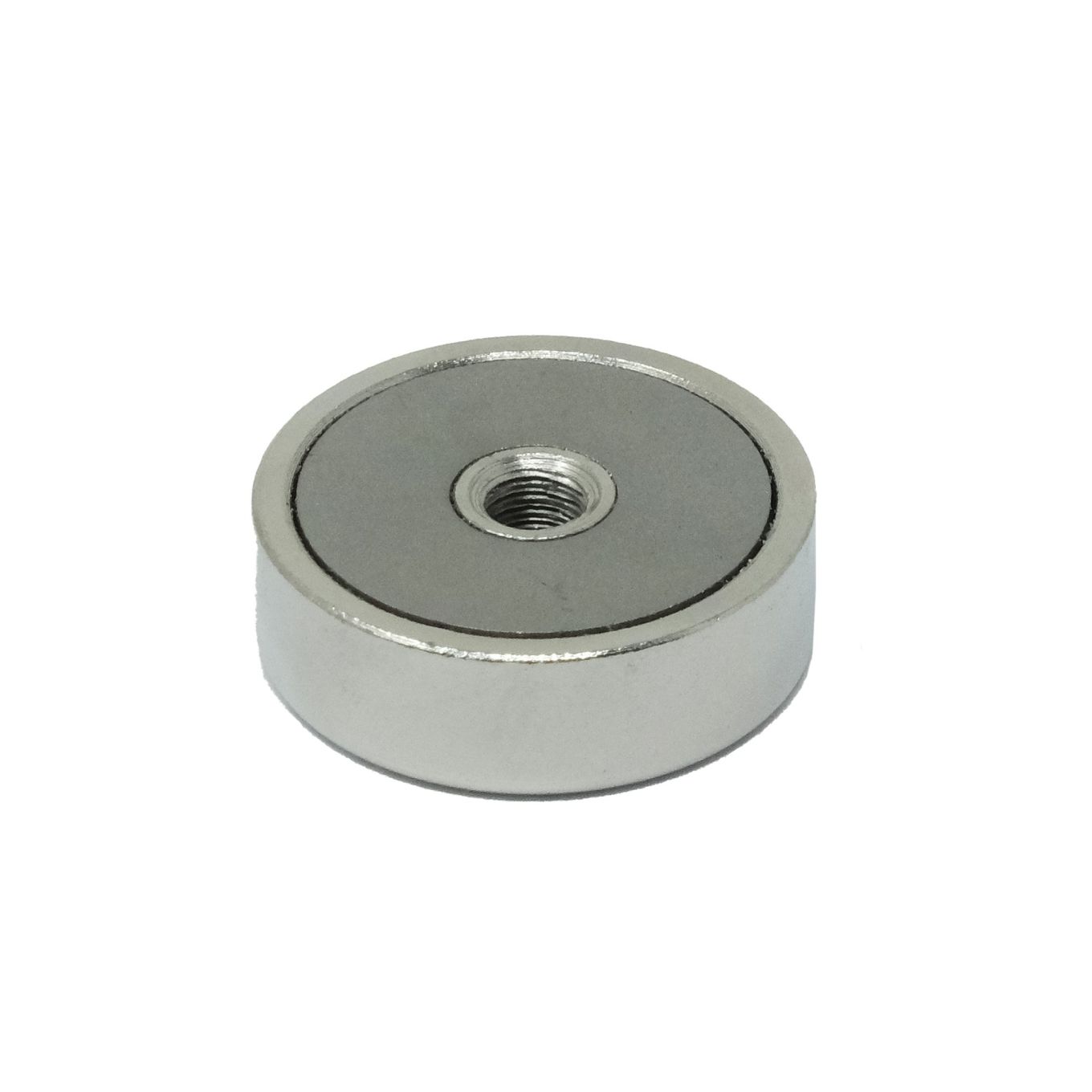 (Sekunden) 25mm Durchmesser x 8mm Dicke x M4-Gewindeloch Samarium-Kobalt-Topfmagnet - 14,8kg Zugkraft