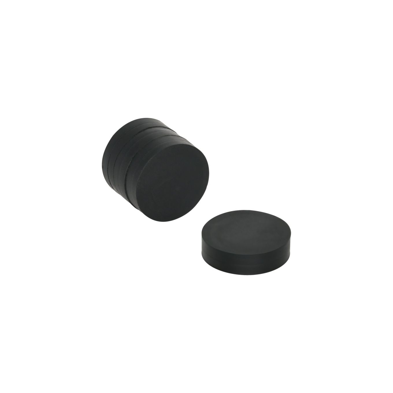 16.7mm Durchmesser x 4.7mm dick Gummibeschichteter N42-Neodym-Magnet – 1,8kg Zugkraft