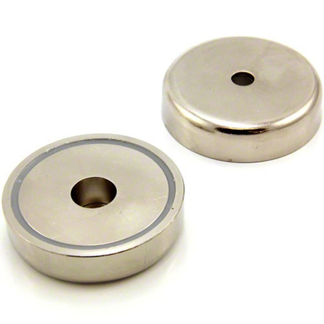 60mm Durchmesser x 15mm Dicke x 8.5mm mit Bohrung N42 Neodym-Topfmagnet – 139kg Zugkraft