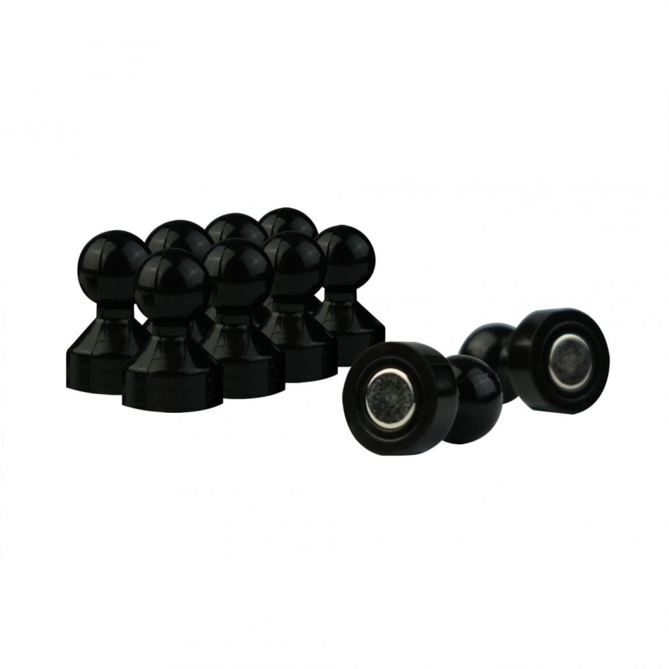Kleiner Acryl-Push und Pin-Magnet