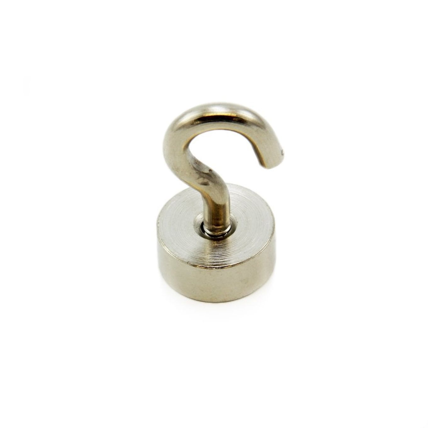 Neodym-Klemmmagnet mit 19mm Durchmesser und M5-Haken oder Ringschraube – 17,38kg Zugkraft