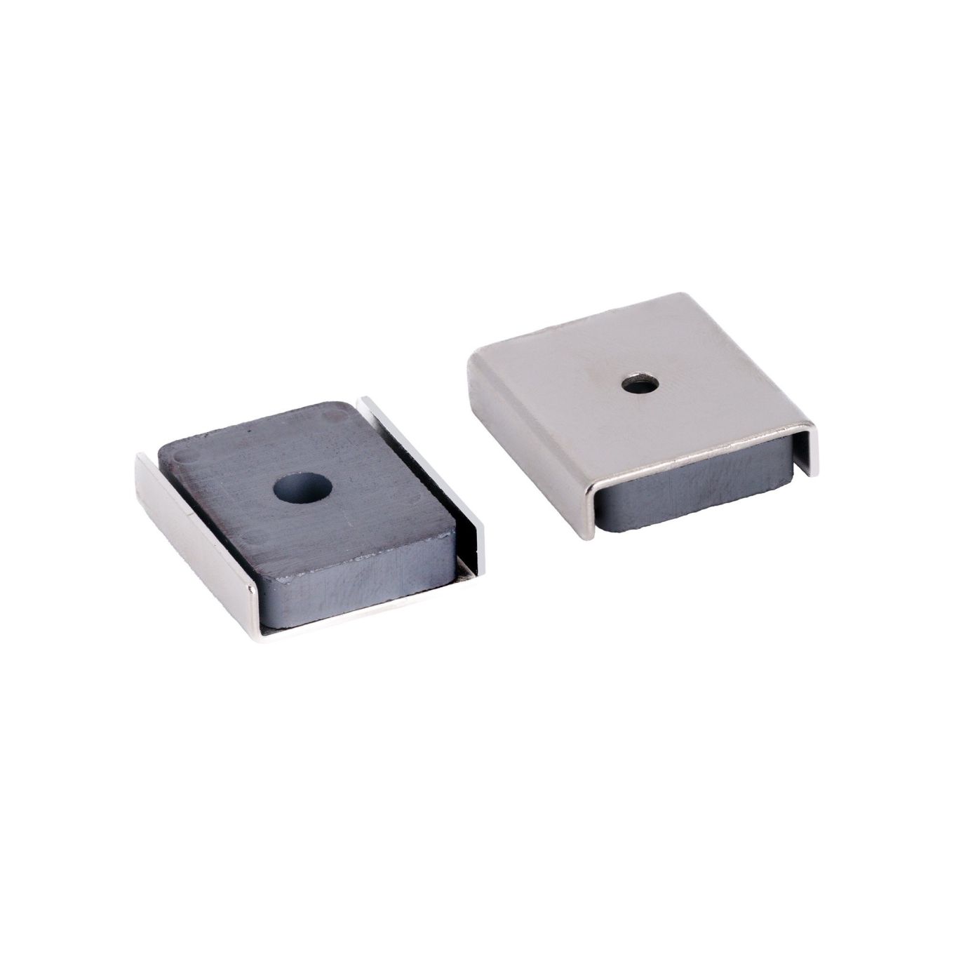 26 x 23 x 6,3mm dick (x 3mm Loch) Ferrit-Kanalmagnet – 6,1kg Zugkraft