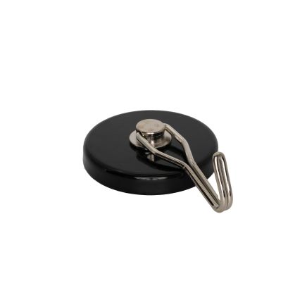 Ferrit-Topfmagnet mit 52mm Durchmesser und drehbarem Haken – 9,9kg Zugkraft