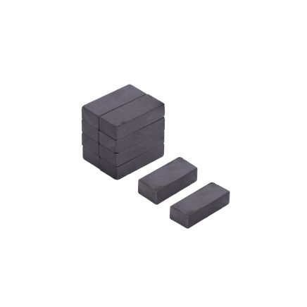25 x 10 x 6mm dicker Y30BH Ferrit-Magnet - 0,8kg Zugkraft