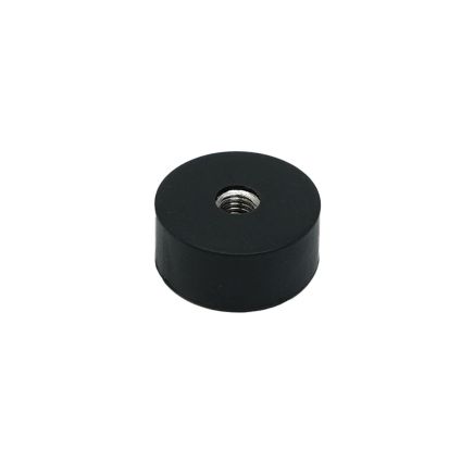 22mm Durchmesser x 10mm Dicke x M5-Gewindeloch, gummibeschichteter Topfmagnet – 2,6kg Zugkraft