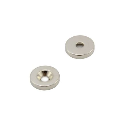 25mm Durchmesser x 5mm Dicke x 6,0mm mit Senke Neodym-Magnet – 11,2kg Zugkraft
