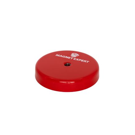 55mm Durchmesser x 11mm dicker Ferrit-Napftopfmagnet mit M6-Gewindeloch – 31kg Zugkraft