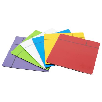 MagFlex® 75 x 75 x 0,85mm Scrumboard-Magnet – glänzende, trocken abwischbare Oberfläche