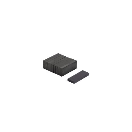 25 x 10 x 3mm dicker Y30BH Ferrit-Magnet - 0,4kg Zugkraft