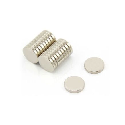 12mm Durchmesser x 2mm dicker N42-Neodym-Magnet – 1,6kg Zugkraft