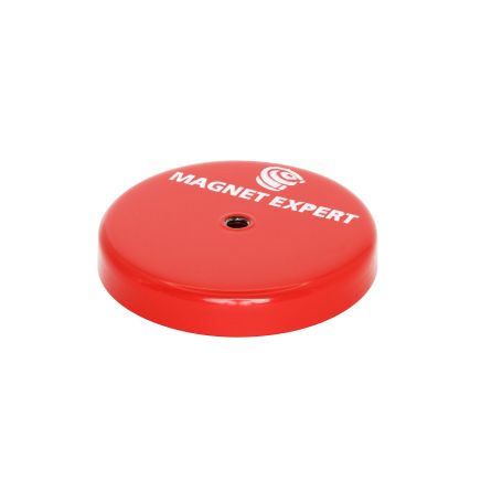 66mm Durchmesser x 11mm dicker Ferrit-Napftopfmagnet mit M6-Gewindeloch – 29kg Zugkraft