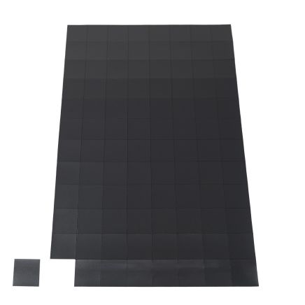 MagFlex® 25mm x 25mm selbstklebende flexible magnetische Quadrate – 96 pro A4-Blatt