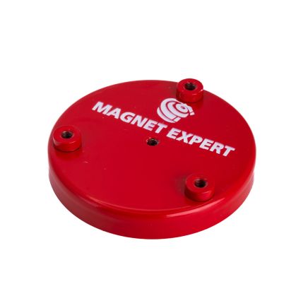100mm Durchmesser x 15mm dicker Ferrit-Napftopfmagnet mit M6-Gewindeloch – 55kg Zugkraft