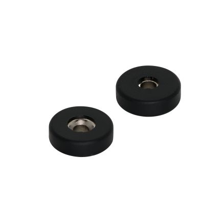 16,6mm Durchmesser x 5,1mm Dicke x 4,2mm mit gummibeschichtetem N42-Neodym-Magnet – 1,9kg Zugkraft (Nord/Süd)