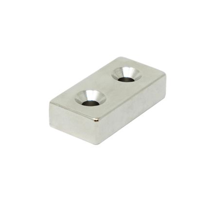 40 x 20 x 10mm dicker x 5,5mm c / s N42 Neodym-Magnet - 24.4kg Zugkraft