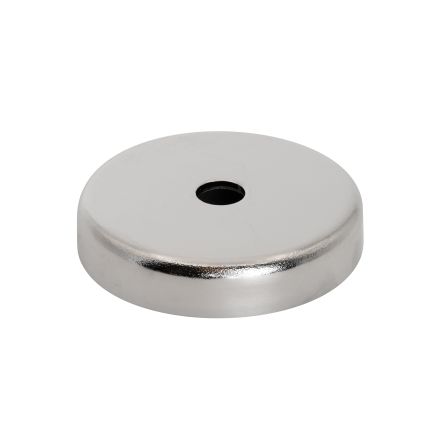 50mm Durchmesser x 10mm Dicke x 8,5mm Loch Ferrit-Topfmagnet – 15,8kg Zugkraft