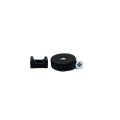 22mm Durchmesser X 6mm Hohes Gummi Kabel Kabel Haltungsmagnet Mit 4mm Lochkabelkabelclip - 4,3kg Zug