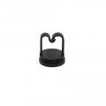 19mm Durchmesser x 4,4mm Hoher Multi Kabel-Halte Magnet mit 15mm Kabelclip - 5,6kg Zug