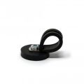 31mm Durchmesser X 6mm Hohes Gummi Kabel Kabel Haltungsmagnet Mit 16mm Gummiklemme - 5,7kg Zug