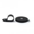 43mm Durchmesser X 6mm Hoher Gummi Kabel Kabel Haltungsmagnet Mit 19mm Kabelclip - 8kg Zug